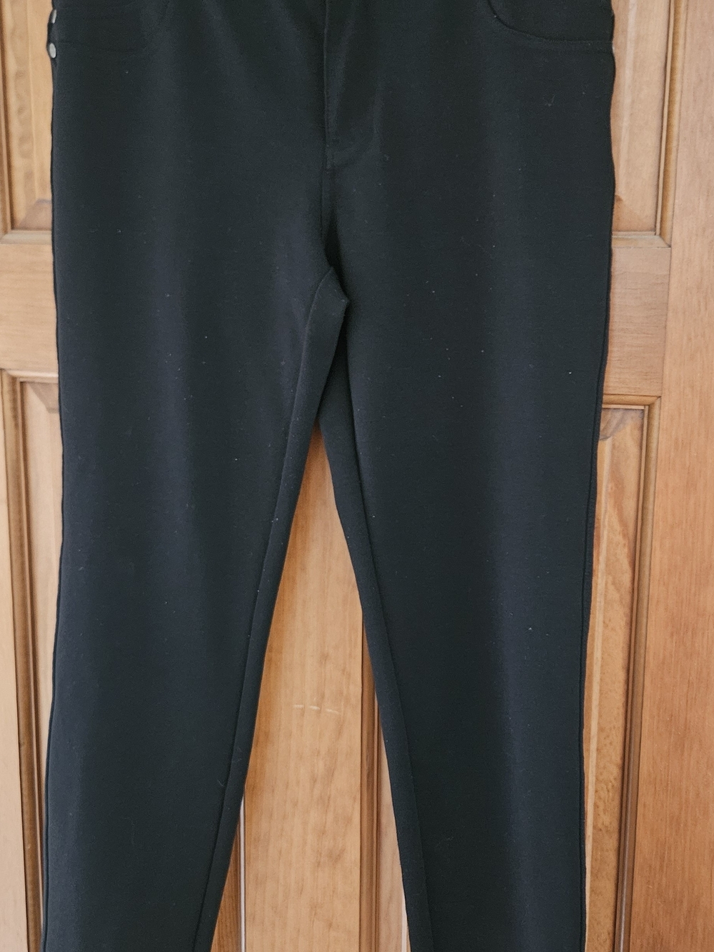 Black Kids Stretch Ponte Leggings